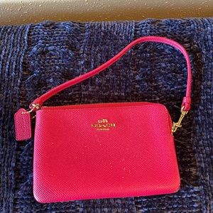Coach pink wristlet